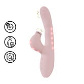 Andria - G-Spot Vibrerende en Tik Clit Stimulator met LED - Roze