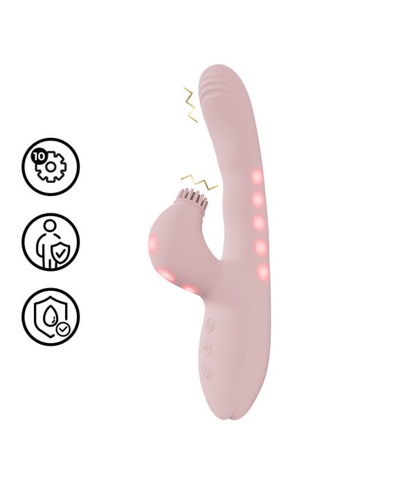 VIVE by Shots Andria - G-Spot Vibrerende en Tik Clit Stimulator met LED - Roze