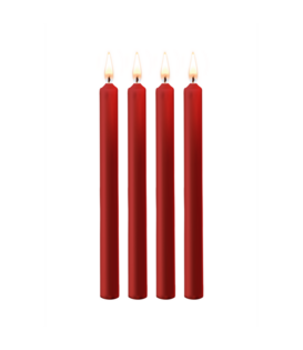 Plagen Kaarsen - 4 Stuks - Groot - Rood