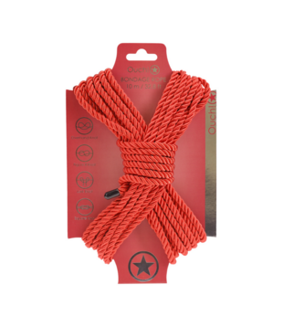 Polyester Bondage Touw - 10 m - Rood