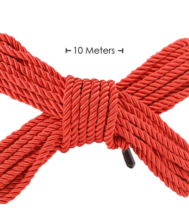 Ouch! by Shots Polyester Bondage Touw - 10 m - Rood