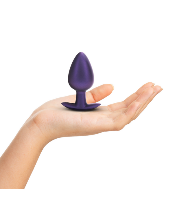 Ouch! by Shots Zachte Siliconen Anale Plug - Groot - 3,5 / 8,9 cm - Metallic Paars