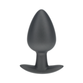 Zachte Siliconen Anale Plug - Groot - 3,5 / 8,9 cm - Gunmetal