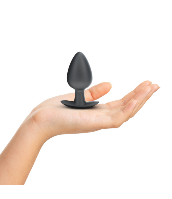 Ouch! by Shots Zachte Siliconen Anale Plug - Groot - 3,5 / 8,9 cm - Gunmetal
