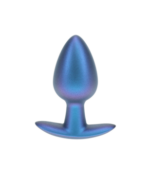 Geleidelijke Silicone Anale Plug - Medium - 3.1 / 7,9 cm - Metallic Blauw