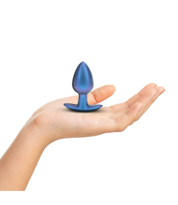 Ouch! by Shots Geleidelijke Silicone Anale Plug - Medium - 3.1 / 7,9 cm - Metallic Blauw