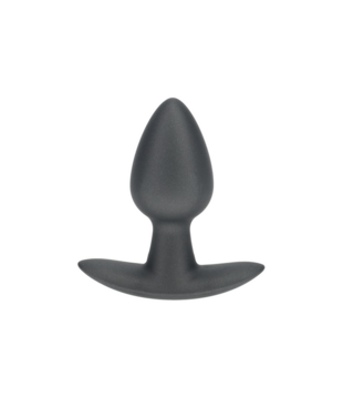 Zachte Siliconen Anale Plug - Klein - 2,6 / 6,5 cm - Gunmetal