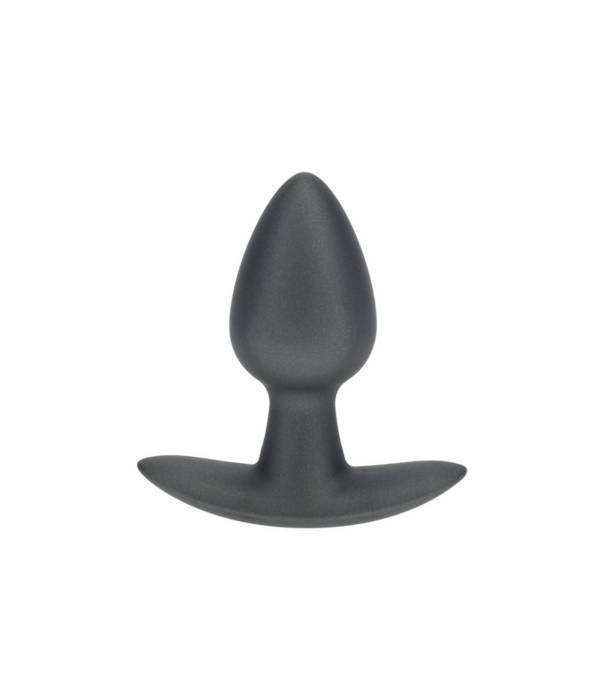 Ouch! by Shots Zachte Siliconen Anale Plug - Klein - 2,6 / 6,5 cm - Gunmetal