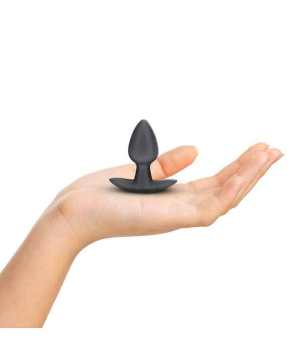 Ouch! by Shots Zachte Siliconen Anale Plug - Klein - 2,6 / 6,5 cm - Gunmetal