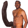 Dredd - Realistische ULTRASKYN Dildo - 13,5 / 34 cm - Chocolade