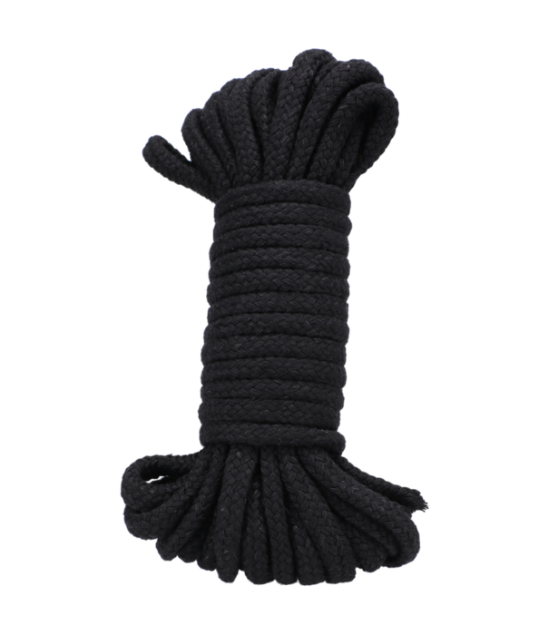 Doc Johnson Katoenen Touw - 32 ft - Zwart