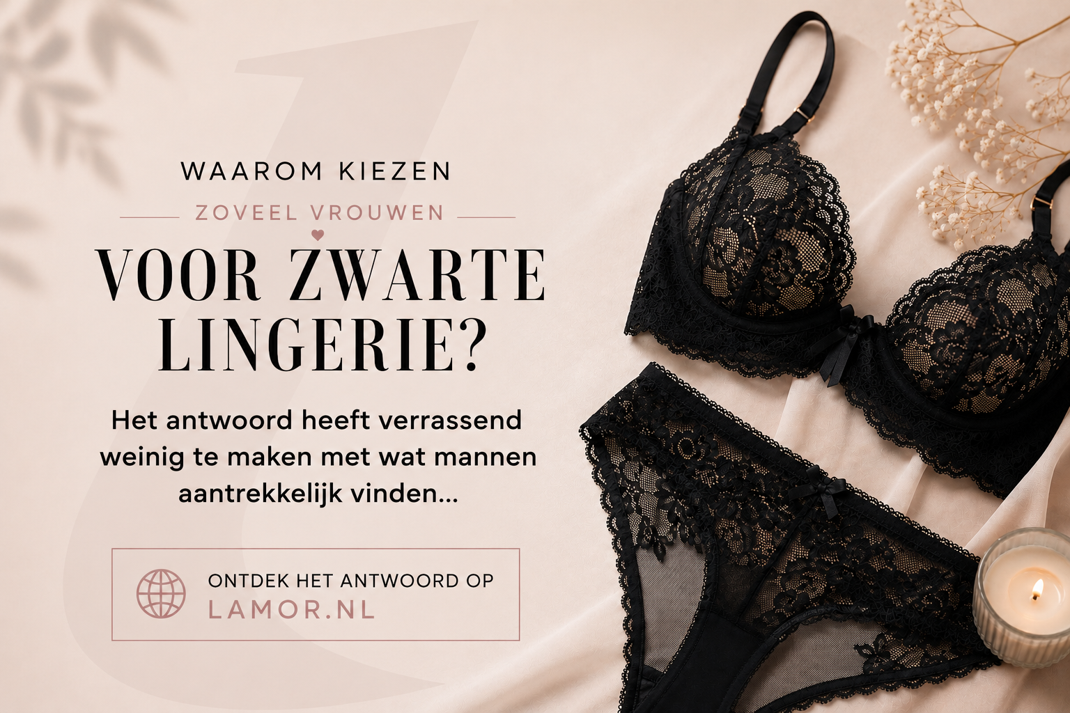 Waarom kiezen zoveel vrouwen uiteindelijk tóch voor zwarte lingerie?