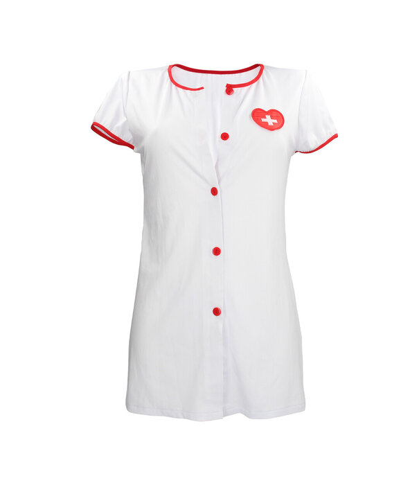S-Line by Shots Verpleegster Kostuum - S/M - Wit