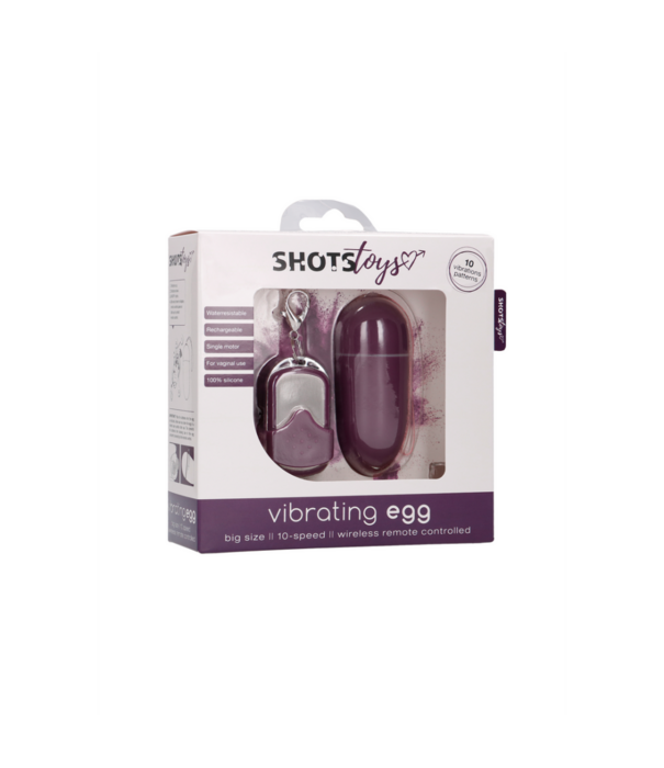 Shots Toys by Shots Vibrerende Ei met 10 Snelheden en Afstandsbediening - L - Paars