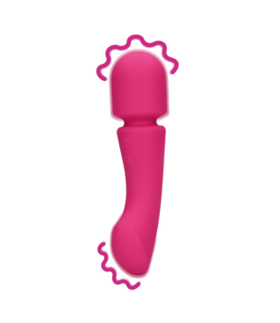 Ultra Soft Silicone Dubbelzijdige Wand Vibrator - Prestone Roze