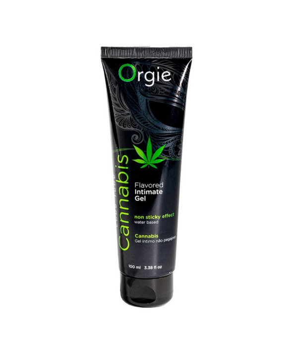 Orgie Lube Tube Cannabis - Waterbased Lubricant - 3 fl oz / 100 ml