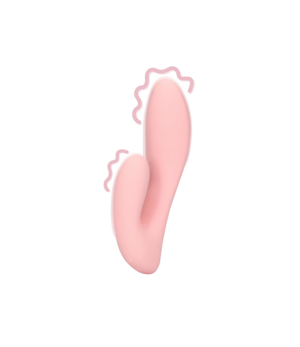 Loveline by Shots Ultra Soft Silicone G-Spot Vibrator - Cherry Chiffon