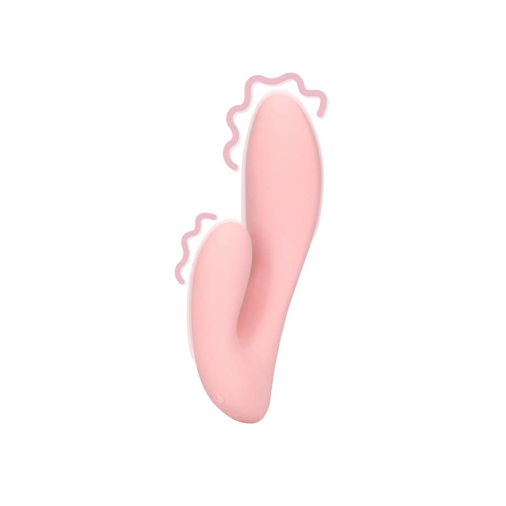 Loveline by Shots Ultra Soft Silicone G-Spot Vibrator - Cherry Chiffon