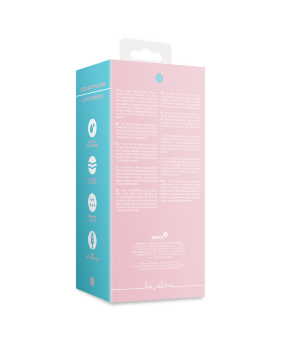 Loveline by Shots Ultra Soft Silicone G-Spot Vibrator - Cherry Chiffon