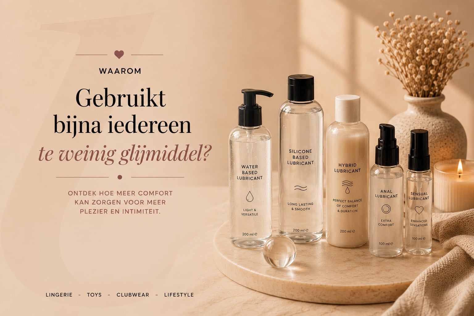 Waarom gebruikt bijna iedereen te weinig glijmiddel?