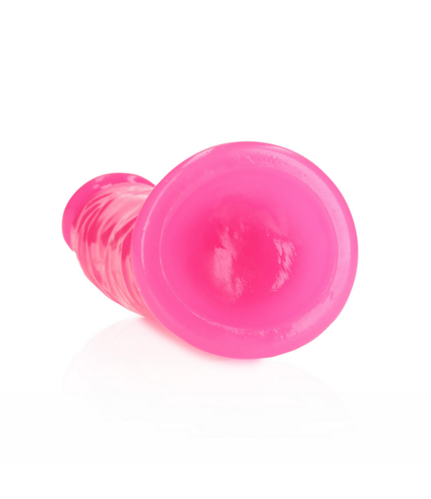 RealRock by Shots Slim Realistic Dildo met Zuignap - Glow in the Dark - 6'' / 15,5 cm