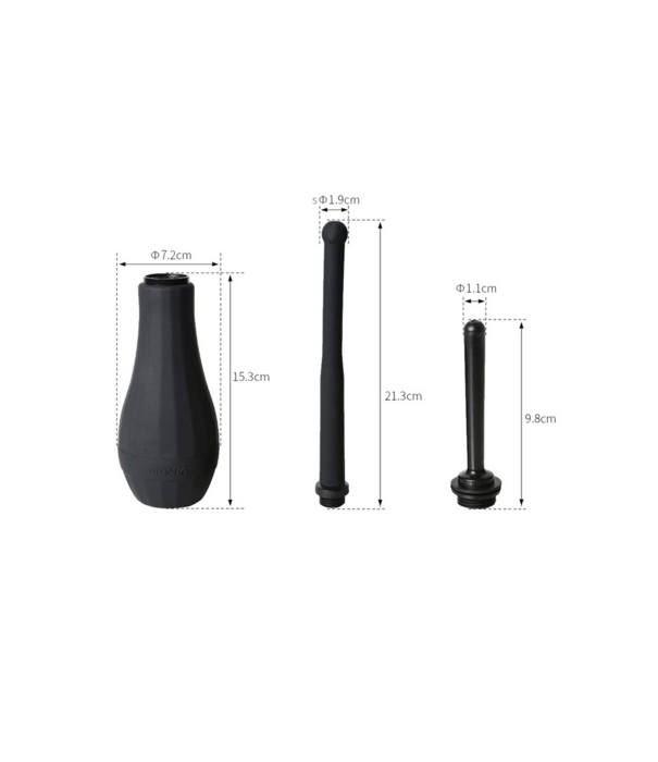 PerfectFitBrand Ergoflo Director - Anale Douche - Zwart