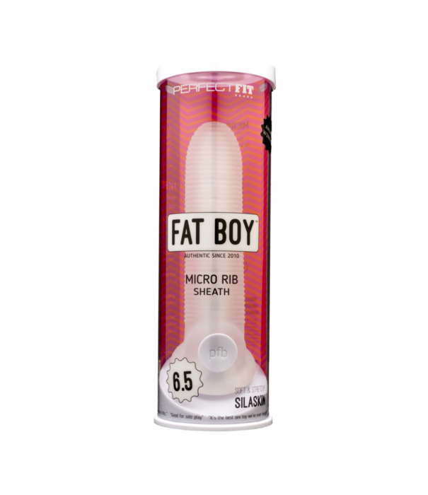 PerfectFitBrand Fat Boy Micro Ribbed Sheath - Dildo - 6.5 / 16,5 cm