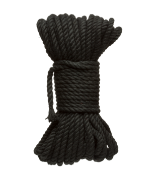 Bind en Tie - 6mm Jute Bondage Touw - 50 ft - Zwart