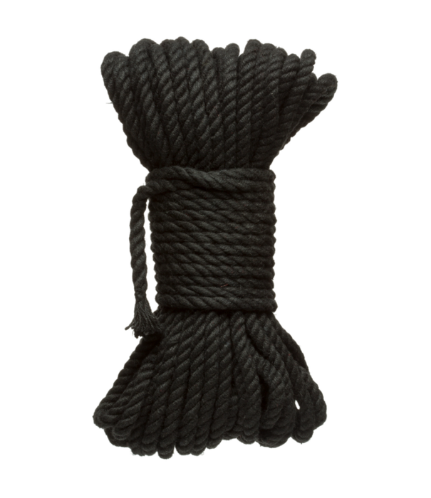 Doc Johnson Bind en Tie - 6mm Jute Bondage Touw - 50 ft - Zwart