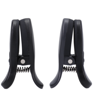 Vibro Grippers - Vibrerende Tepelklemmen met Koffer - Zwart