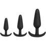 Tush Trainer - 3 Delige Siliconen Set - Zwart