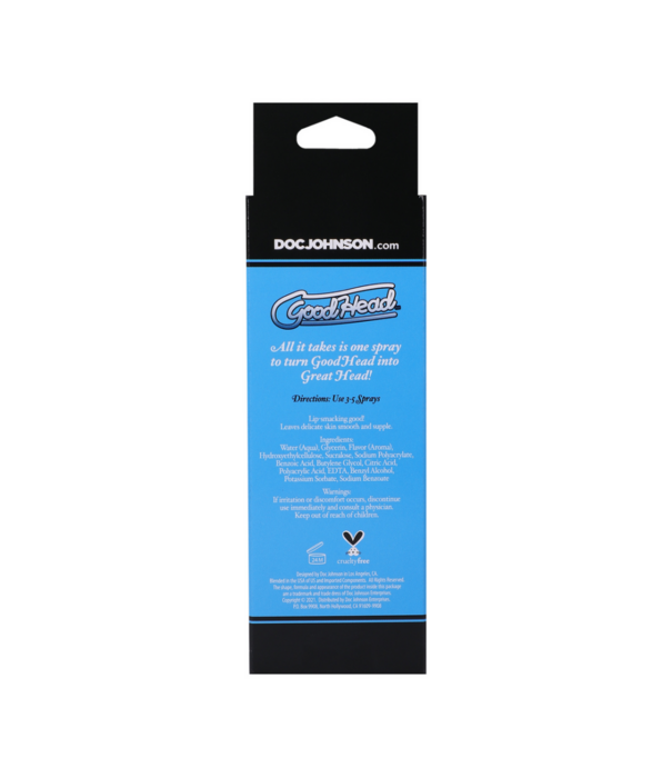 Doc Johnson Juicy Head - Dry Mouth Spray - Cotton Candy - 2 fl oz / 59 ml