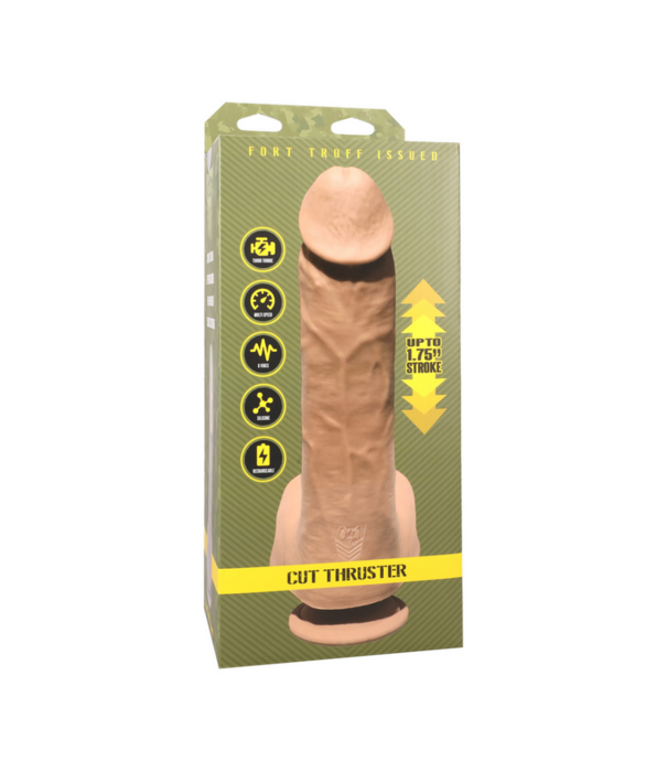 Doc Johnson Cut Thruster - Duw Vibrator - Vanille