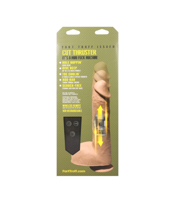Doc Johnson Cut Thruster - Duw Vibrator - Vanille
