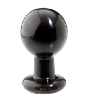 The Classic - Round Butt Plug - Large - Black