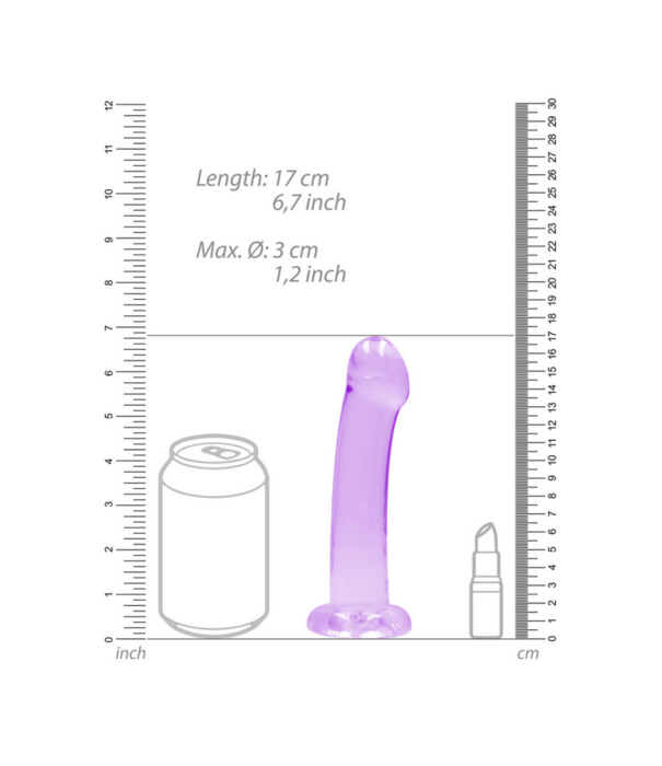 RealRock by Shots Niet-realistische dildo met zuignap - 7 / 17 cm