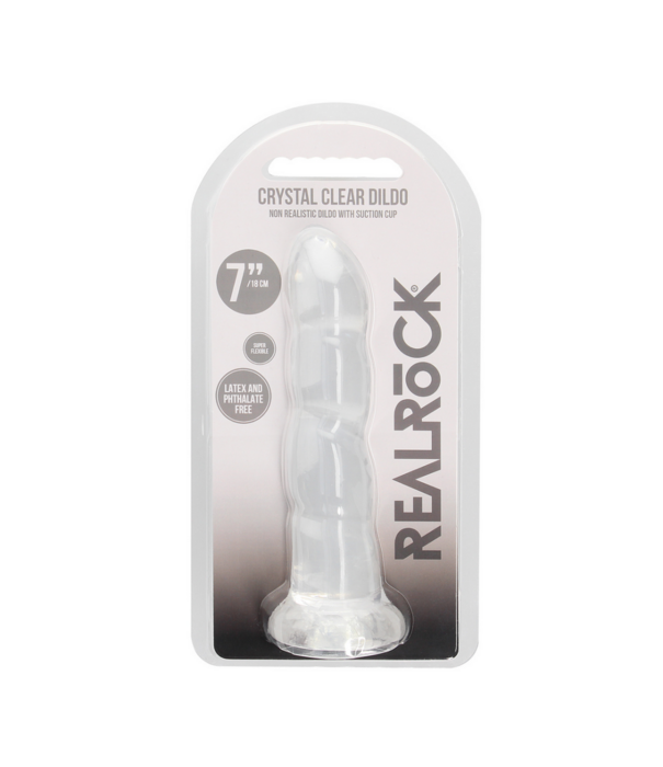 RealRock by Shots Niet-realistische dildo met zuignap - 7 / 17 cm