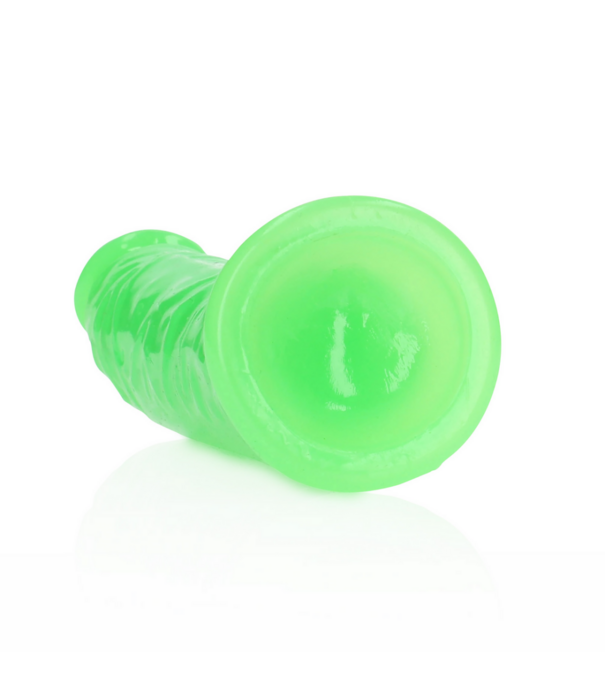 RealRock by Shots Slanke Realistische Dildo met Zuignap - Glow in the Dark - 6'' / 15,5 cm