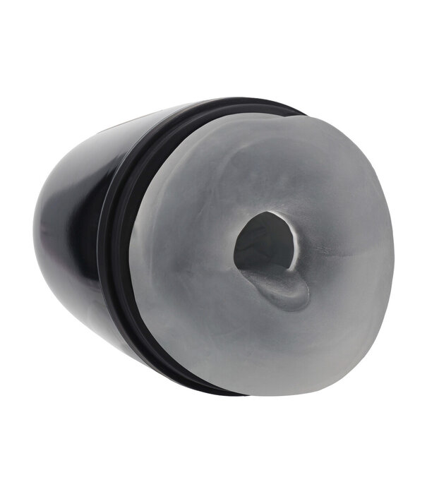Pumped by Shots Pulsar - Negatieve Druk Zuig- en Trillingsmasturbator Pomp - Gun Metal