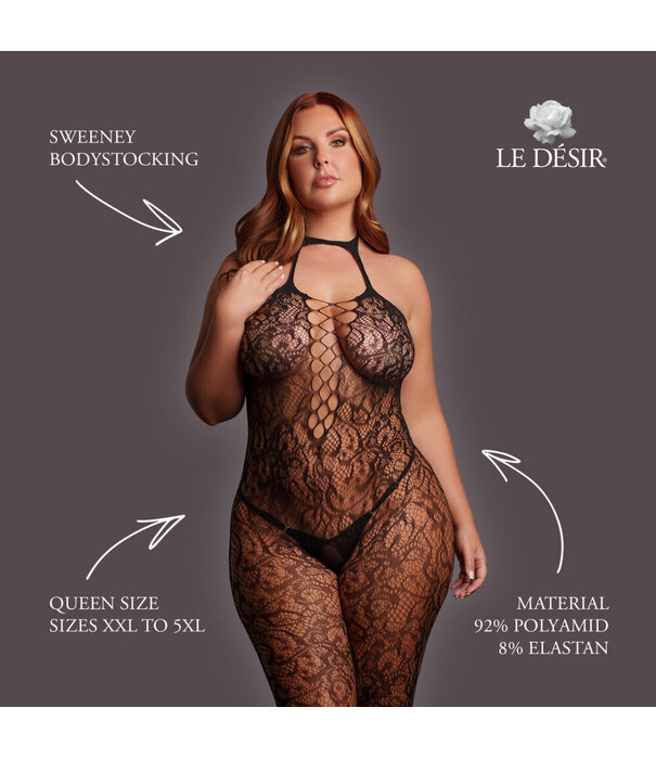 Le Désir by Shots Sweeney - Bodystocking - Koninginneformaat - Zwart