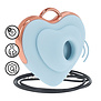 Luvie - Hartvormige AirTap Vibrator - Blauw