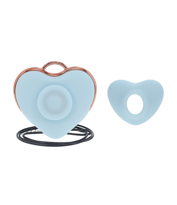 Loveline by Shots Luvie - Hartvormige AirTap Vibrator - Blauw