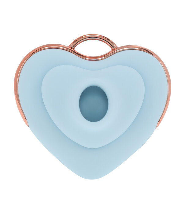 Loveline by Shots Luvie - Hartvormige AirTap Vibrator - Blauw