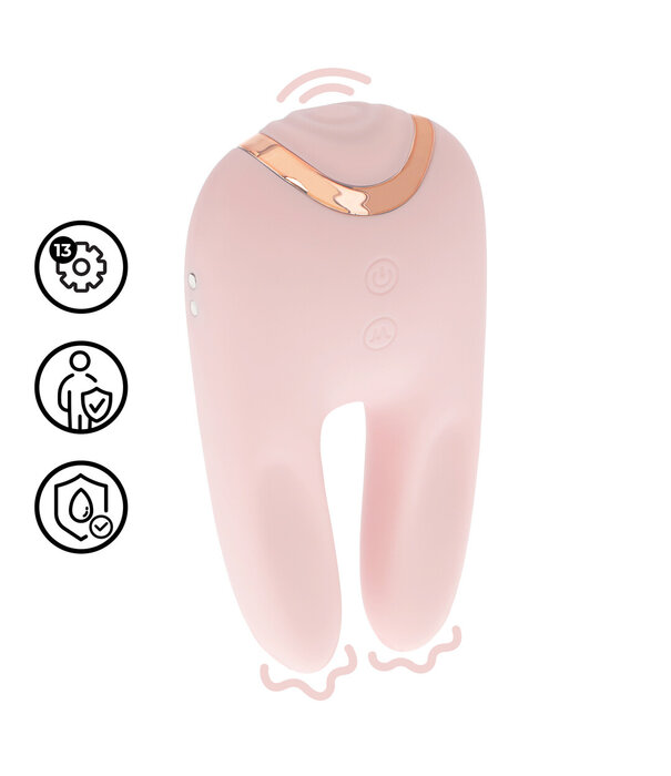 Loveline by Shots Bonnie - Dubbelzijdige Tapping Vibrator - Roze