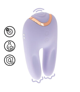 Bonnie - Dubbelzijdige Tapping Vibrator - Lavendel