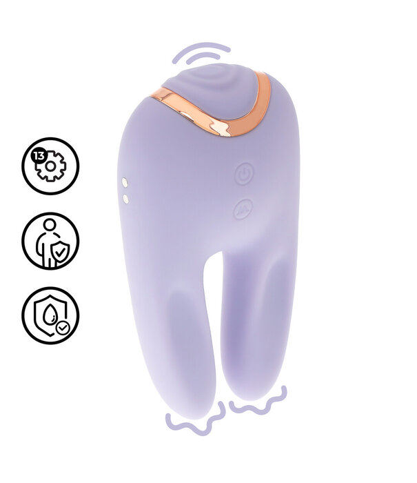 Loveline by Shots Bonnie - Dubbelzijdige Tapping Vibrator - Lavendel