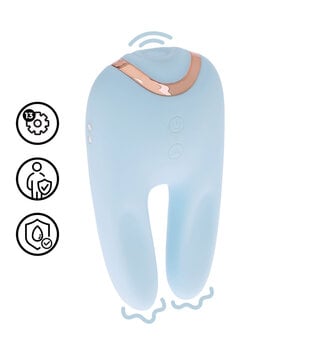 Bonnie - Dubbelzijdige Tapping Vibrator - Blauw