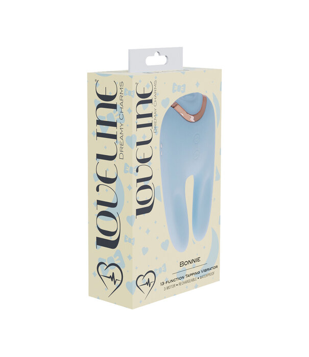 Loveline by Shots Bonnie - Dubbelzijdige Tapping Vibrator - Blauw