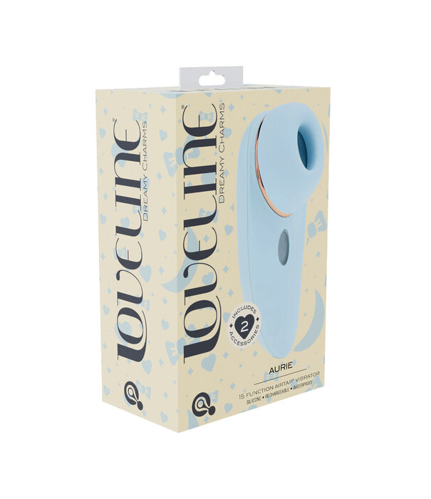 Loveline by Shots Aurie - AirTap Vibrator met Twee Hoofdaccessoires - Blauw