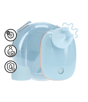 Dreamsicle - Compact AirTap Vibrator met Twee Hoofdaccessoires - Blauw